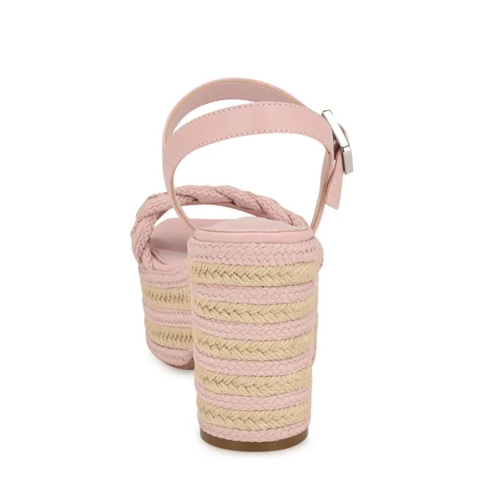 Cinka Woven Platform Sandals Light Pink Women Nine West Platforms Cinka Woven Platform Sandals Light Pink Women Nine West Platforms