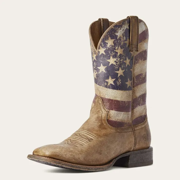 Circuit Proud Western Boot Naturally Distressed Brown Men Ariat Western Boots