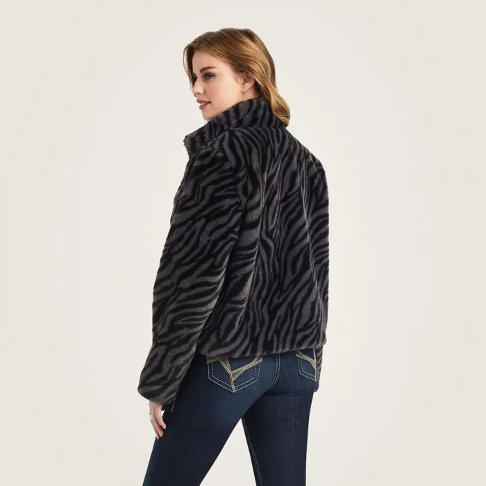 City Girl Faux Fur Jacket Black Women Ariat Jackets and Vests City Girl Faux Fur Jacket Black Women Ariat Jackets and Vests