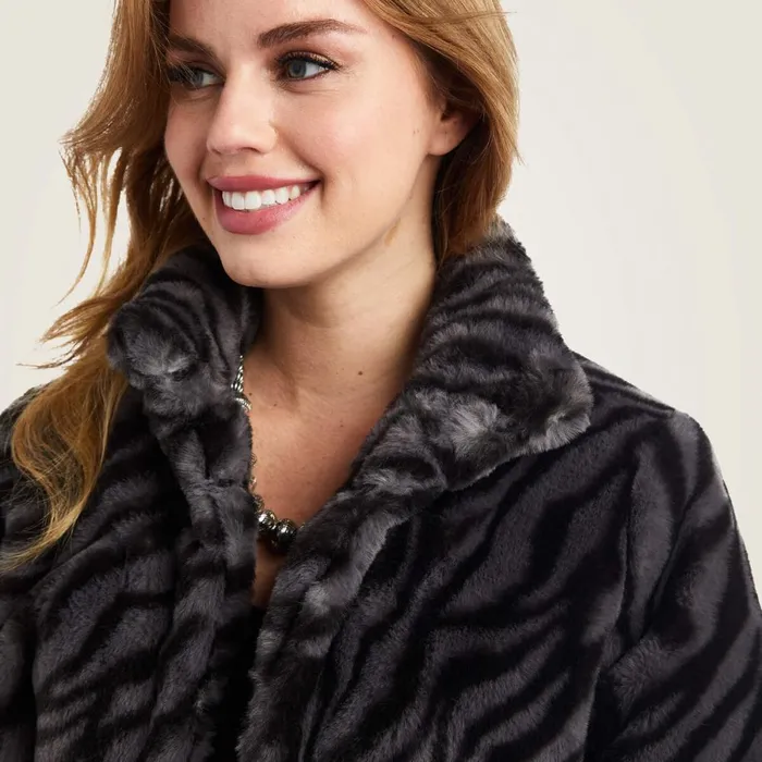 City Girl Faux Fur Jacket Black Women Ariat Jackets and Vests City Girl Faux Fur Jacket Black Women Ariat Jackets and Vests