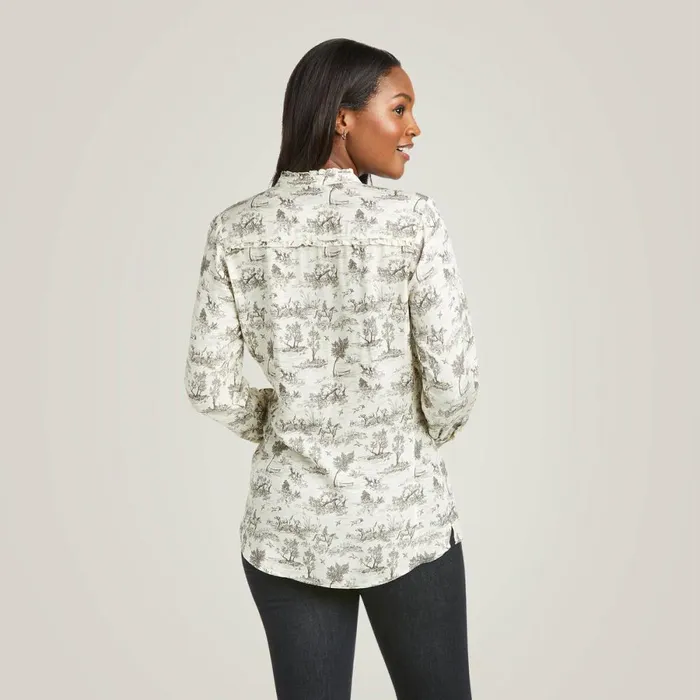 Clara Blouse Vanilla Toile Women Ariat TShirts and Tops