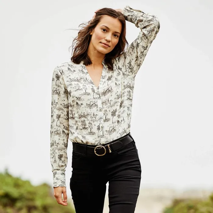 Clara Blouse Vanilla Toile Women Ariat TShirts and Tops