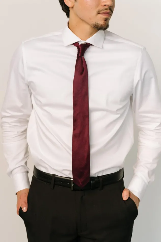 Classic Satin Tie Mulberry Women Baltic Born Ties