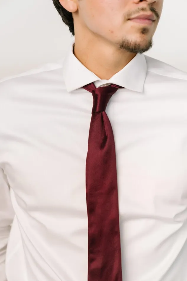 Classic Satin Tie Mulberry Women Baltic Born Ties