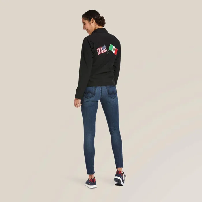 Classic Team USAMEX Softshell Jacket Black Women Ariat Jackets and Vests Classic Team USAMEX Softshell Jacket Black Women Ariat Jackets and Vests