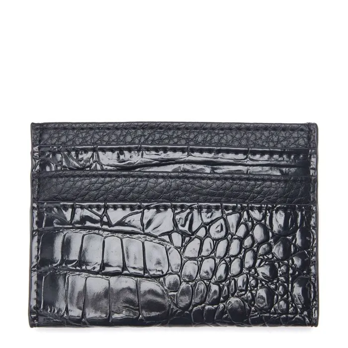 Clutch Bags Women Moda In Pelle Ali Cardwallet Black Croc Print Porvair Clutch Bags Women Moda In Pelle Ali Cardwallet Black Croc Print Porvair