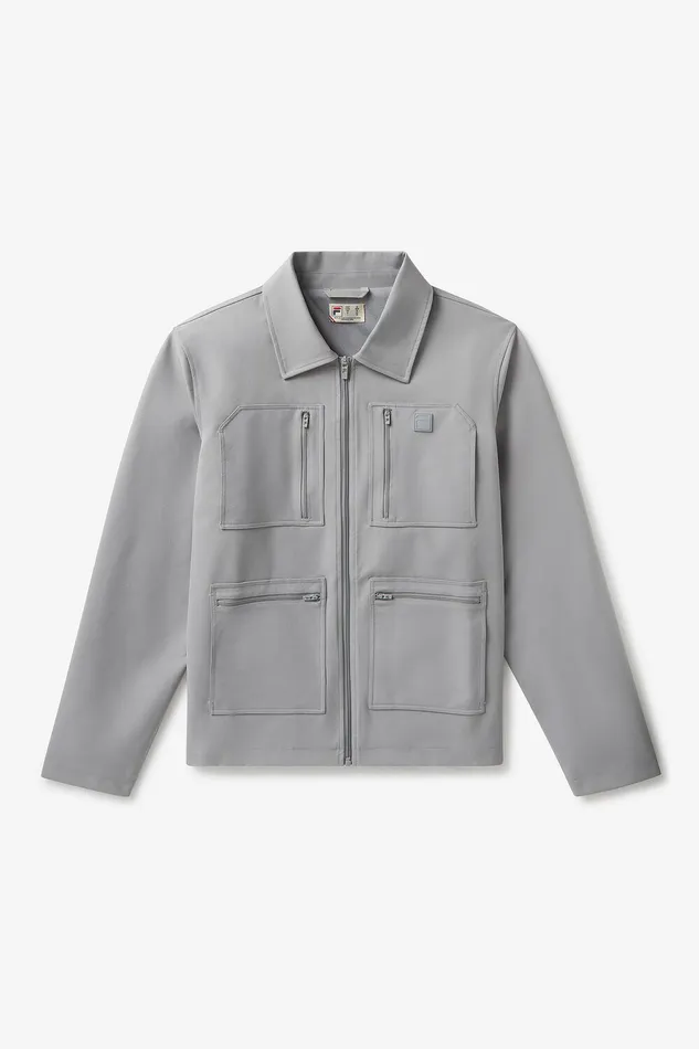 Coats and Jackets Men Fila 4 Pocket Tour Jacket 050 Ultimate Grey