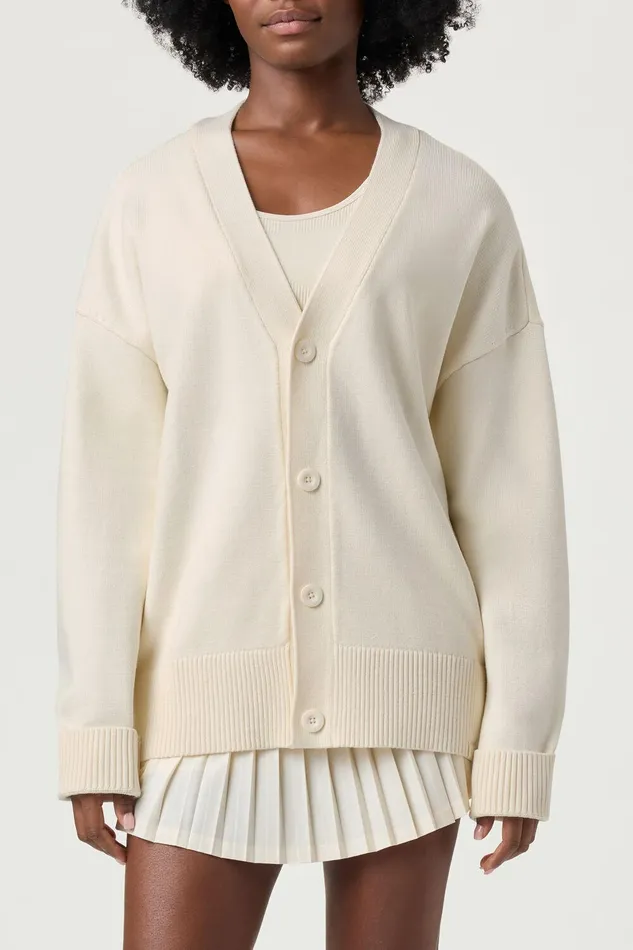 Coats and Jackets Women Fila Baseline Cardigan 920 Gardenia Coats and Jackets Women Fila Baseline Cardigan 920 Gardenia