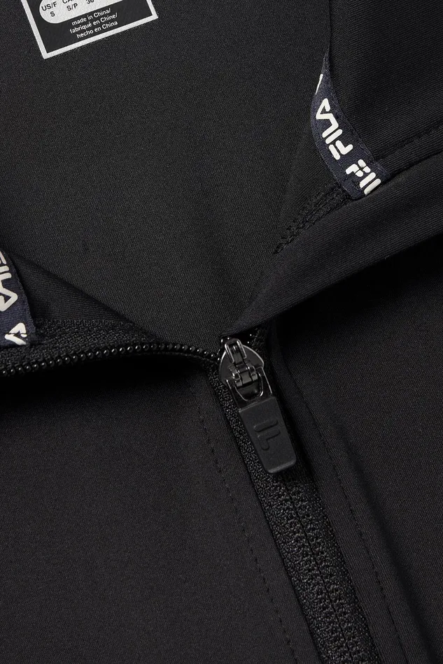 Coats and Jackets Women Fila Fila Flattering Fit Jacket 001 Black Coats and Jackets Women Fila Fila Flattering Fit Jacket 001 Black