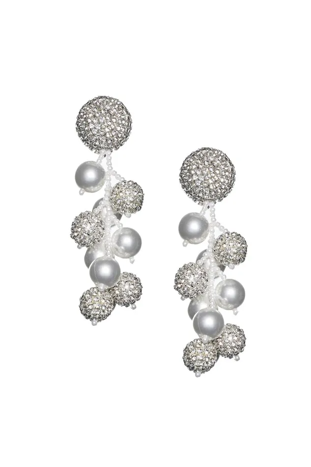 Coconut Earrings 8211 Crystals Pearls Women Sachin and Babi Earrings Coconut Earrings 8211 Crystals Pearls Women Sachin and Babi Earrings
