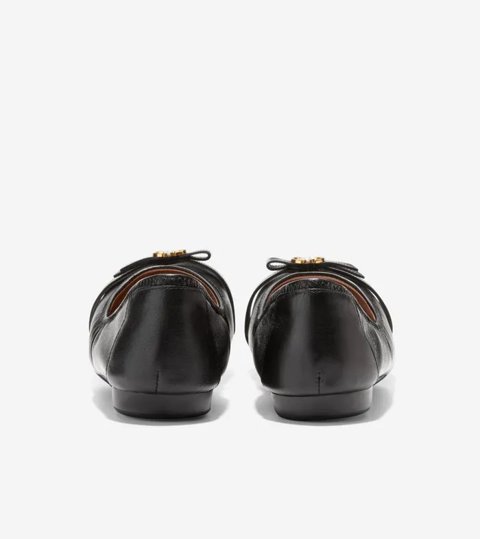 Cole Haan Flats and SlipOns Women Women039s Tova Bow Ballet Black