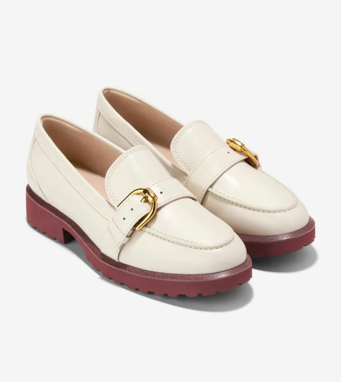 Cole Haan Loafers and Drivers Women Women039s Giana Buckle Loafers White Cole Haan Loafers and Drivers Women Women039s Giana Buckle Loafers White