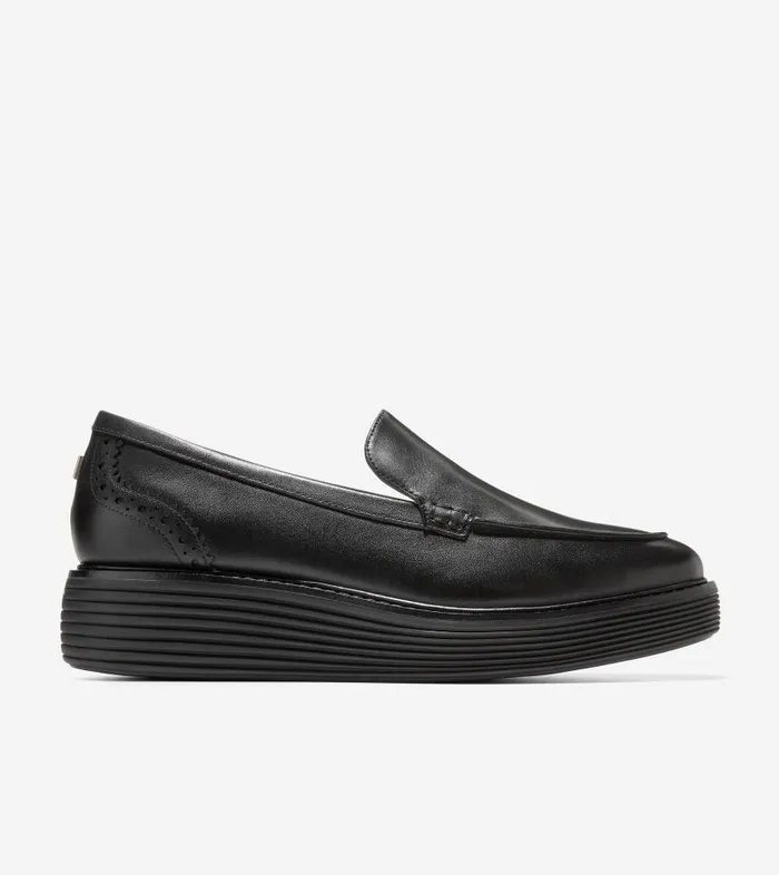 Cole Haan Loafers and Drivers Women Women039s riginalGrand Platform Venetian Loafer Black