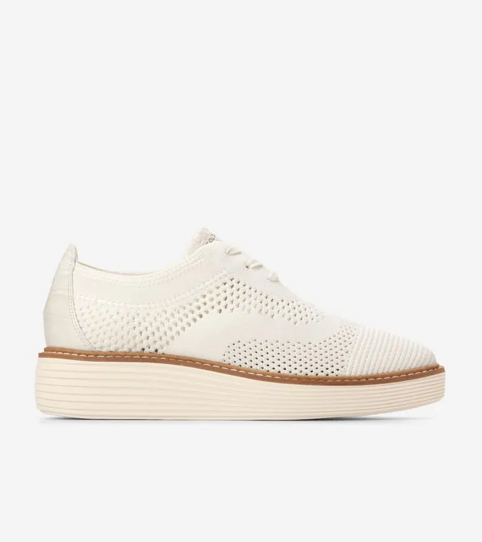 Cole Haan Oxfords Women Women039s ORIGINALGRAND PLATFORM STITCHL White
