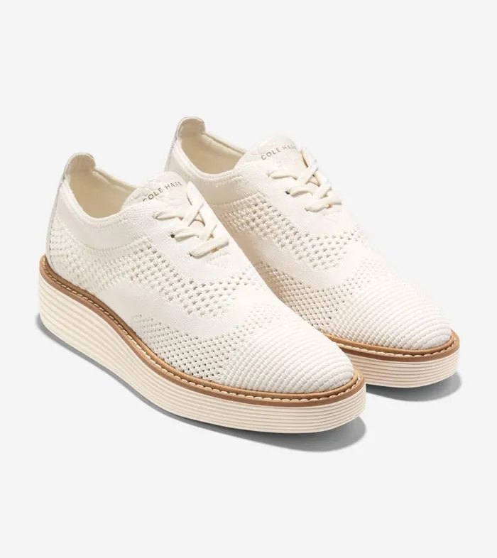 Cole Haan Oxfords Women Women039s ORIGINALGRAND PLATFORM STITCHL White Cole Haan Oxfords Women Women039s ORIGINALGRAND PLATFORM STITCHL White
