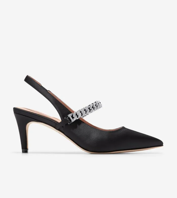 Cole Haan Pumps and Wedges Women Women039s Vandam Jeweled Sling Back Pumps Black