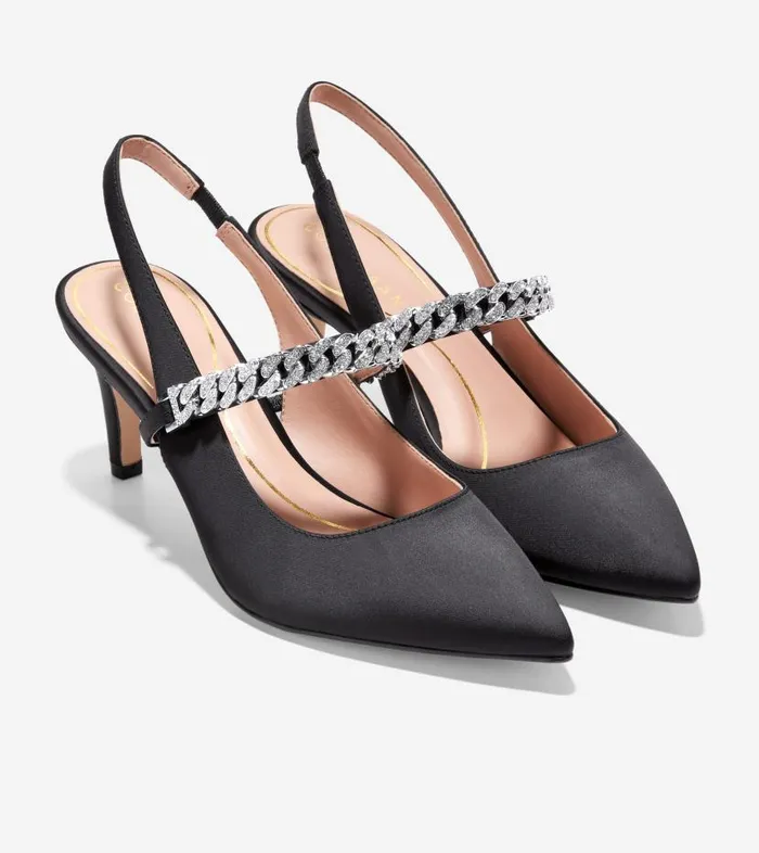 Cole Haan Pumps and Wedges Women Women039s Vandam Jeweled Sling Back Pumps Black Cole Haan Pumps and Wedges Women Women039s Vandam Jeweled Sling Back Pumps Black