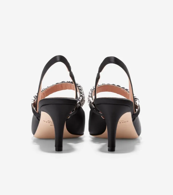 Cole Haan Pumps and Wedges Women Women039s Vandam Jeweled Sling Back Pumps Black Cole Haan Pumps and Wedges Women Women039s Vandam Jeweled Sling Back Pumps Black