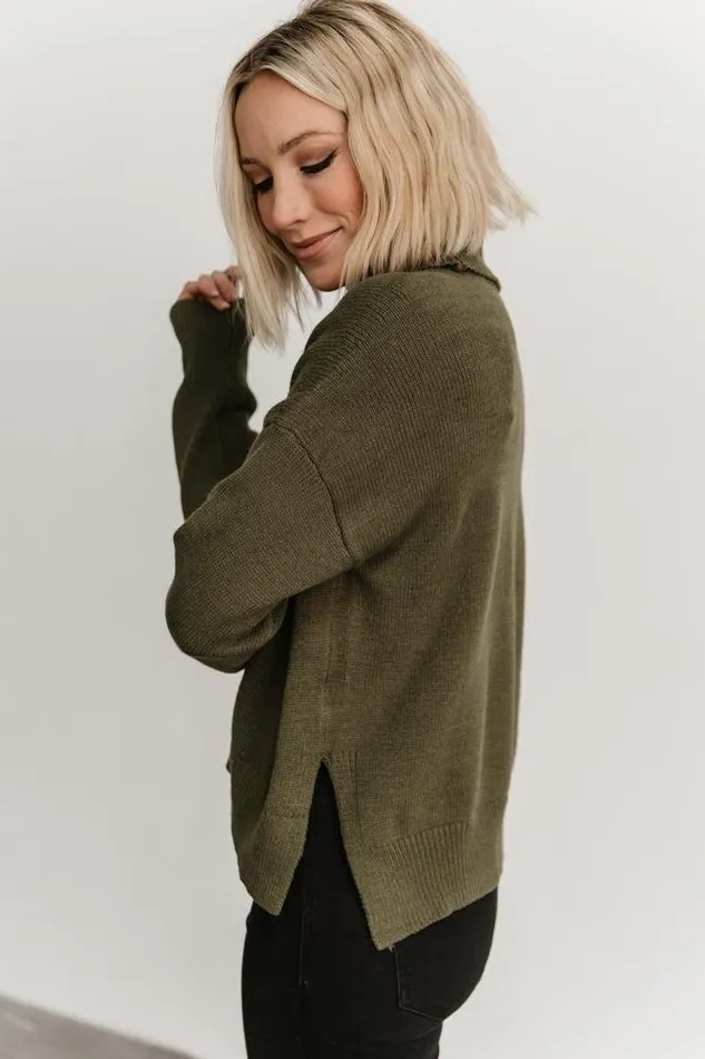 Collins Knit Sweater Olive Women Baltic Born Sweaters Collins Knit Sweater Olive Women Baltic Born Sweaters