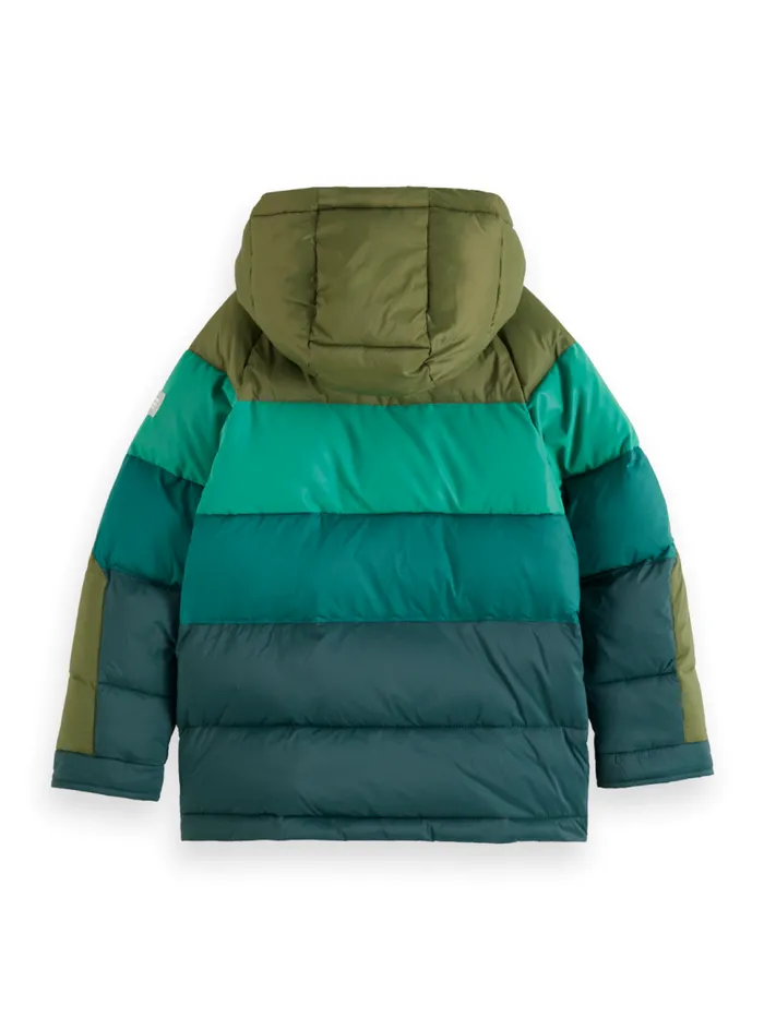 COLOURBLOCK PADDED JACKET Military Colourblock Kids Scotch and Soda Jackets and Coats COLOURBLOCK PADDED JACKET Military Colourblock Kids Scotch and Soda Jackets and Coats