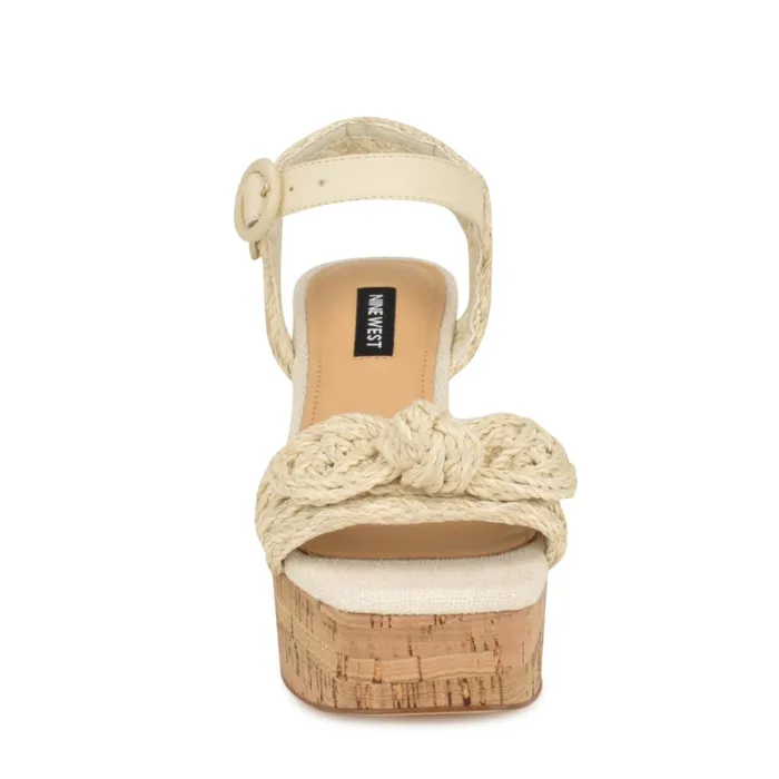 Comiele Platform Sandals Chic Cream Raffia Women Nine West Sandals Comiele Platform Sandals Chic Cream Raffia Women Nine West Sandals