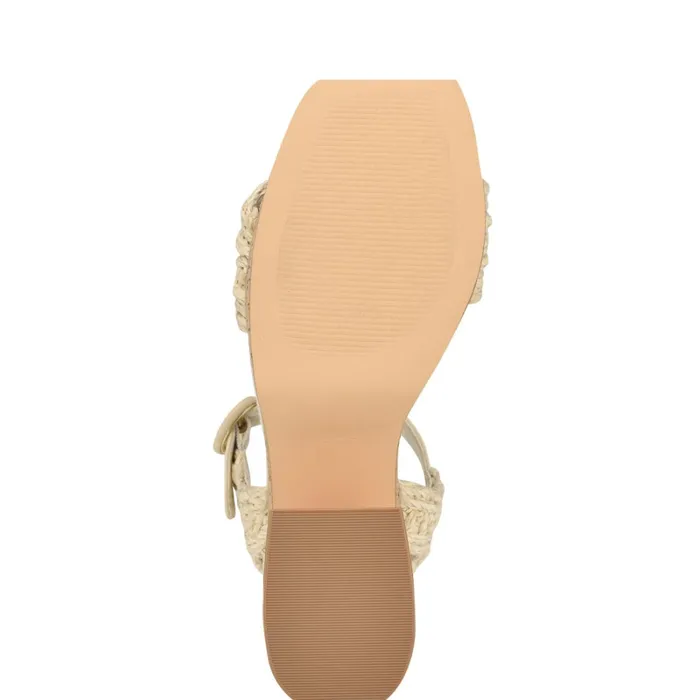 Comiele Platform Sandals Chic Cream Raffia Women Nine West Sandals Comiele Platform Sandals Chic Cream Raffia Women Nine West Sandals