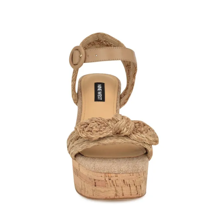 Comiele Platform Sandals Natural Raffia Women Nine West Wedges Comiele Platform Sandals Natural Raffia Women Nine West Wedges