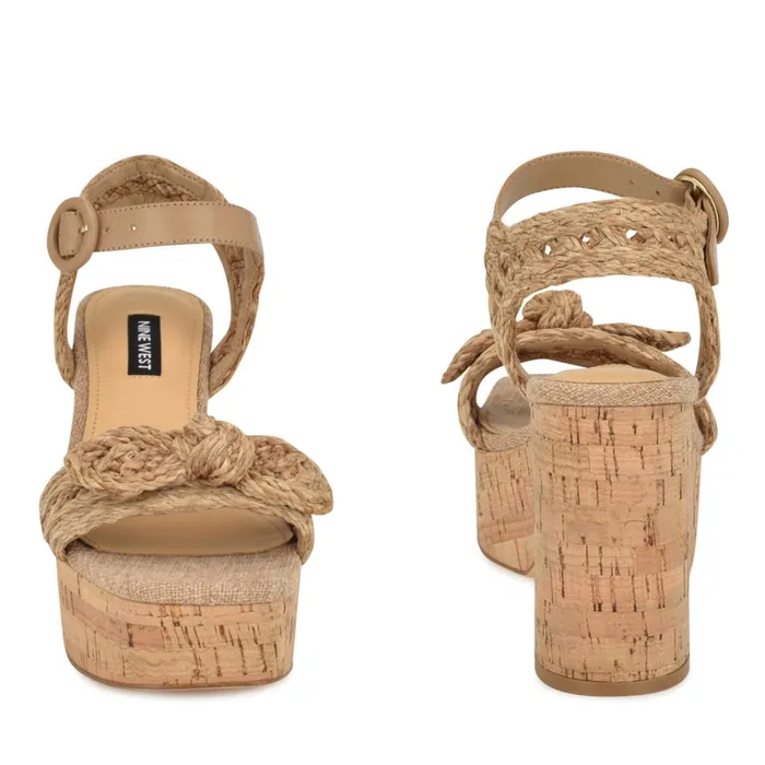Comiele Platform Sandals Natural Raffia Women Nine West Wedges Comiele Platform Sandals Natural Raffia Women Nine West Wedges