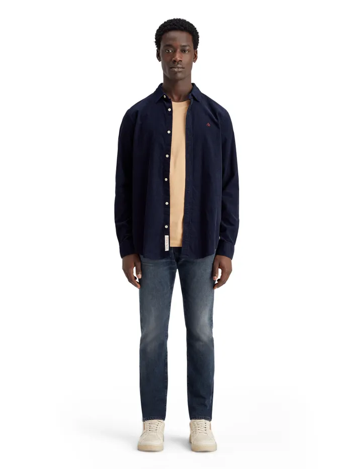 Corduroy Shirt Navy Men Scotch and Soda Shirts
