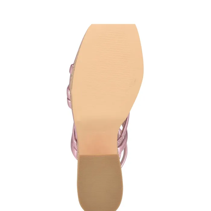 Corke Platform Wedge Strappy Sandals Pink Women Nine West Platforms Corke Platform Wedge Strappy Sandals Pink Women Nine West Platforms