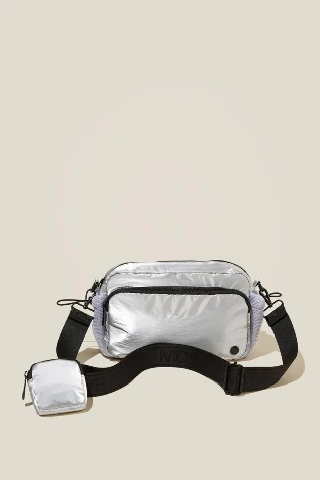 Cotton On Accessories Active Essentials Crossbody Bag Silver 8211 Women