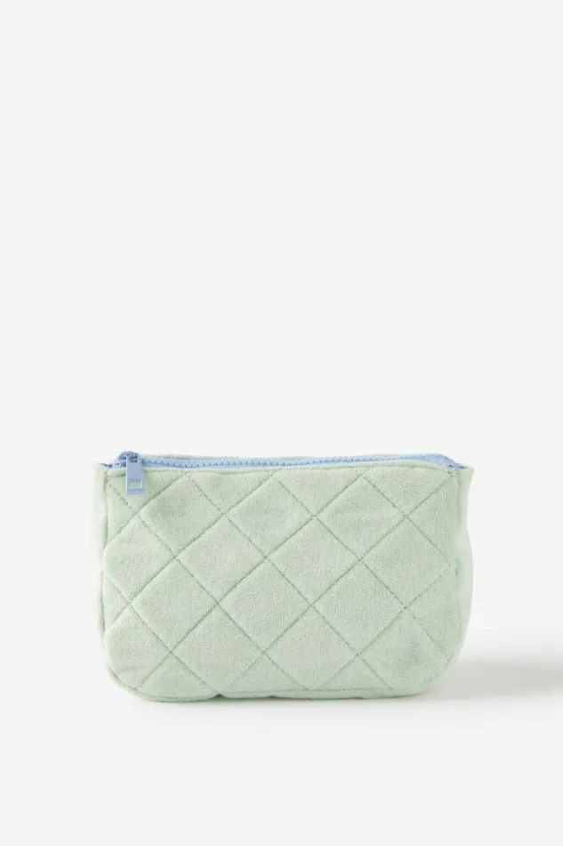 Cotton On AccessoriesandSlippers Body Make Up Bag Pale Mint Terry 8211 Women