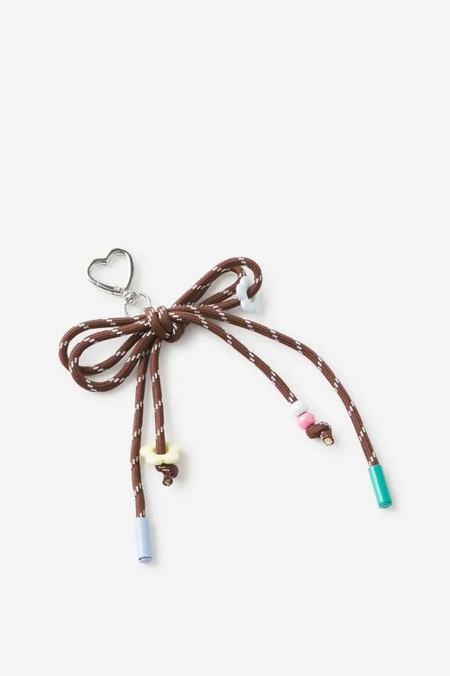 Cotton On BagsandBagCharms Bag Charm Rope Bow Chocolate 8211 Women