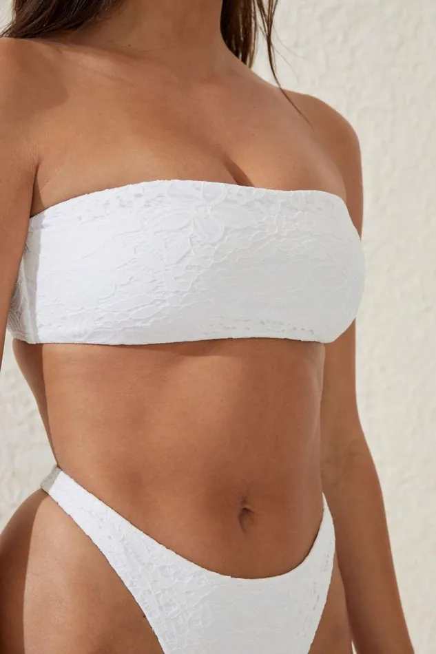 Cotton On Bikinis Bandeau Bikini Top Creamlace 8211 Women Cotton On Bikinis Bandeau Bikini Top Creamlace 8211 Women