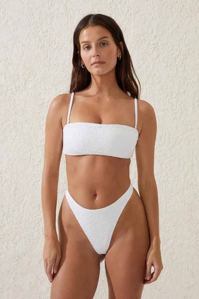 Cotton On Bikinis Bandeau Bikini Top Creamlace 8211 Women Cotton On Bikinis Bandeau Bikini Top Creamlace 8211 Women