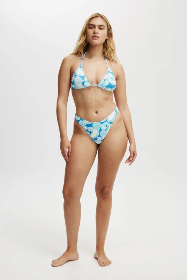 Cotton On Bikinis Slider Triangle Bikini Top Kendelle Paisley Blue 8211 Women Cotton On Bikinis Slider Triangle Bikini Top Kendelle Paisley Blue 8211 Women