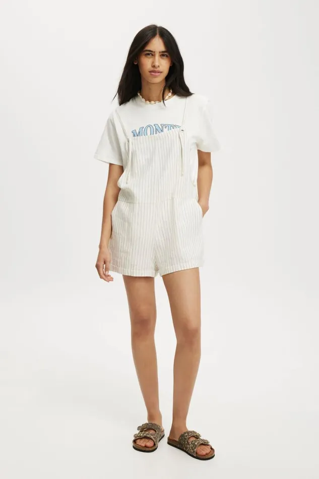 Cotton On Dresses Addison Beach Playsuit Dhana Pinstripe 8211 Women