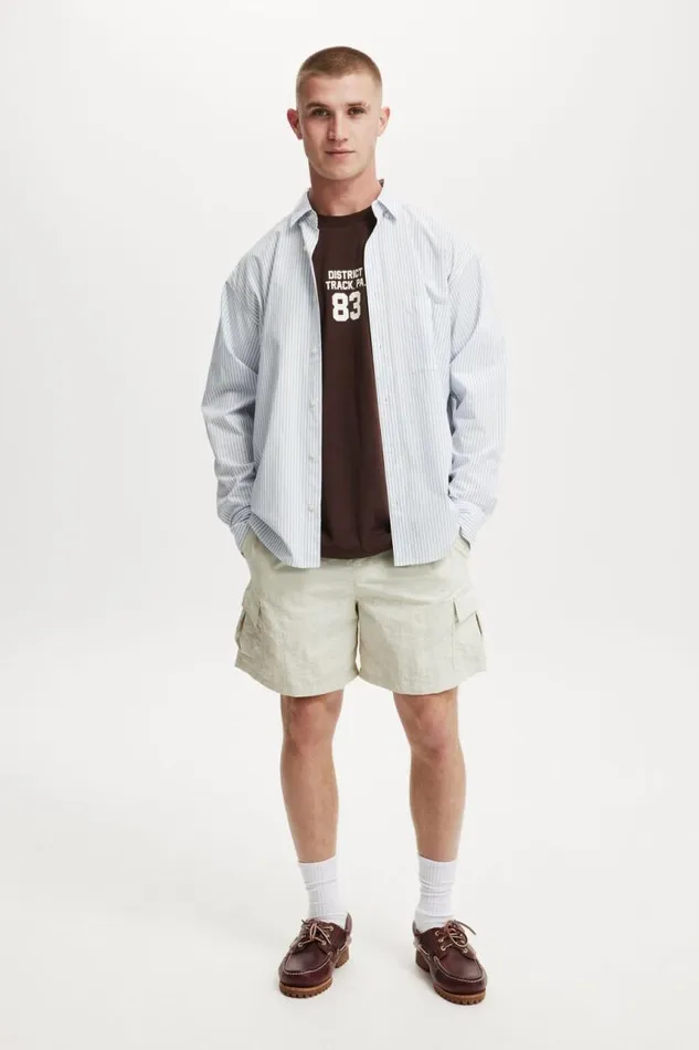 Cotton On Graphic TShirts Box Fit College TShirt Dark Oakdistrict Track 8211 Men Cotton On Graphic TShirts Box Fit College TShirt Dark Oakdistrict Track 8211 Men