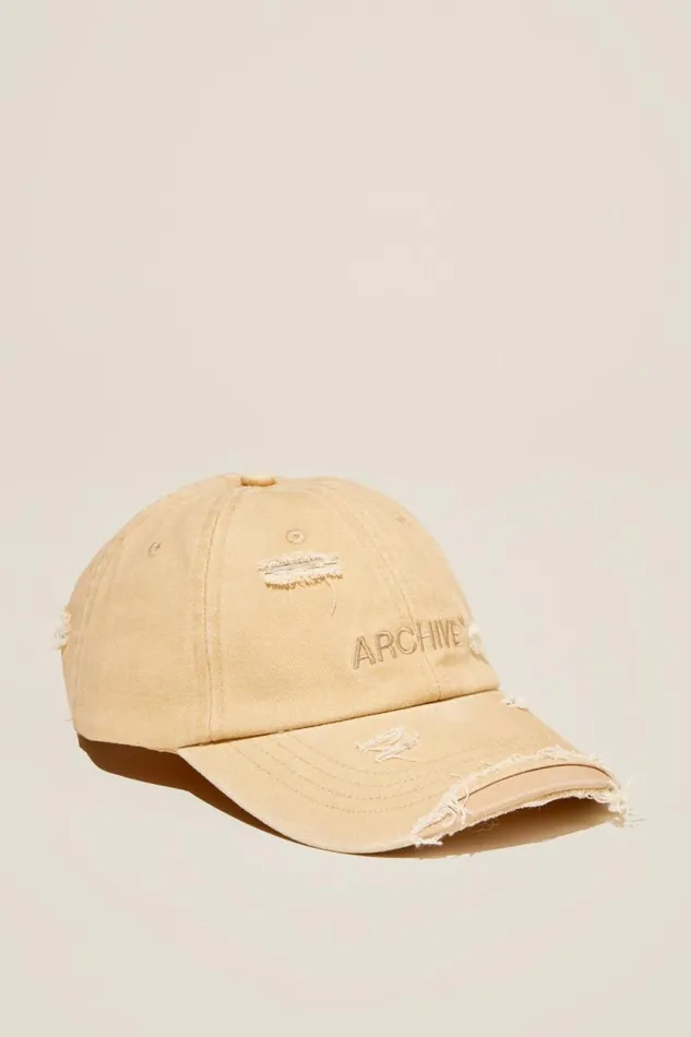 Cotton On Hats and Beanies Vintage Dad Hat Washed Tanarchive 8211 Men