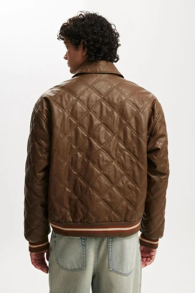 Cotton On Jackets Applique Bomber Jacket Brown 8211 Men Cotton On Jackets Applique Bomber Jacket Brown 8211 Men