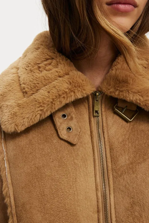 Cotton On Jackets Dakota Faux Suede Jacket Suedesherpa 8211 Women