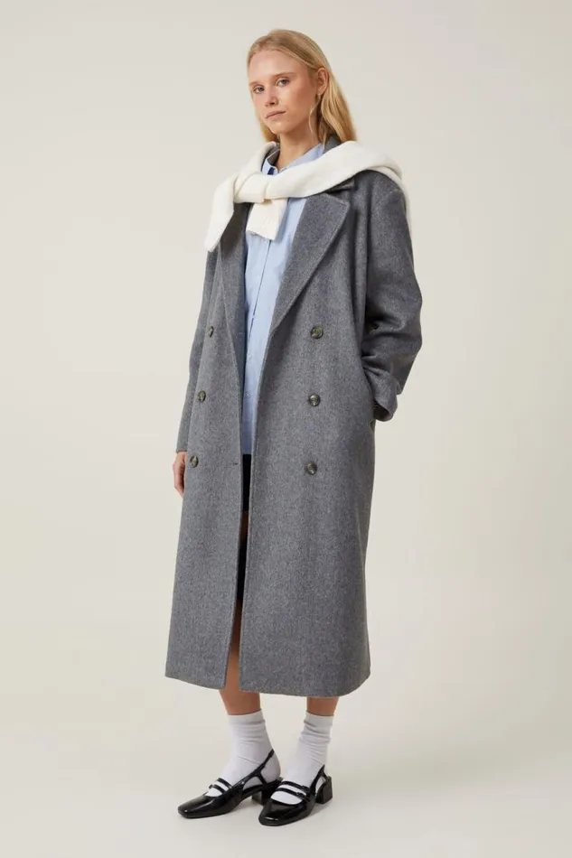 Cotton On Jackets Harrison Coat Shadow Grey 8211 Women