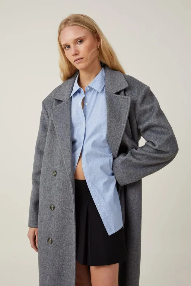 Cotton On Jackets Harrison Coat Shadow Grey 8211 Women