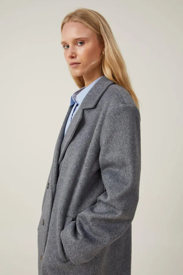 Cotton On Jackets Harrison Coat Shadow Grey 8211 Women