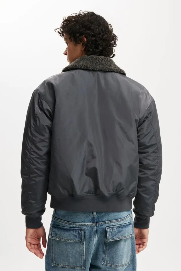 Cotton On Jackets Phantom Bomber Jacket Charcoal 8211 Men Cotton On Jackets Phantom Bomber Jacket Charcoal 8211 Men