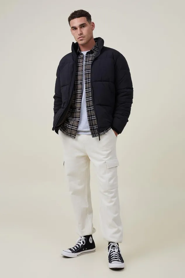 Cotton On Jackets Recycled Puffer Jacket Black 8211 Men Cotton On Jackets Recycled Puffer Jacket Black 8211 Men