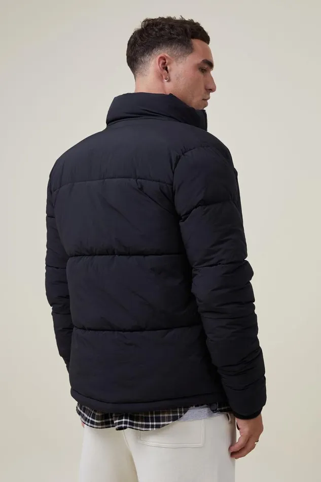 Cotton On Jackets Recycled Puffer Jacket Black 8211 Men Cotton On Jackets Recycled Puffer Jacket Black 8211 Men