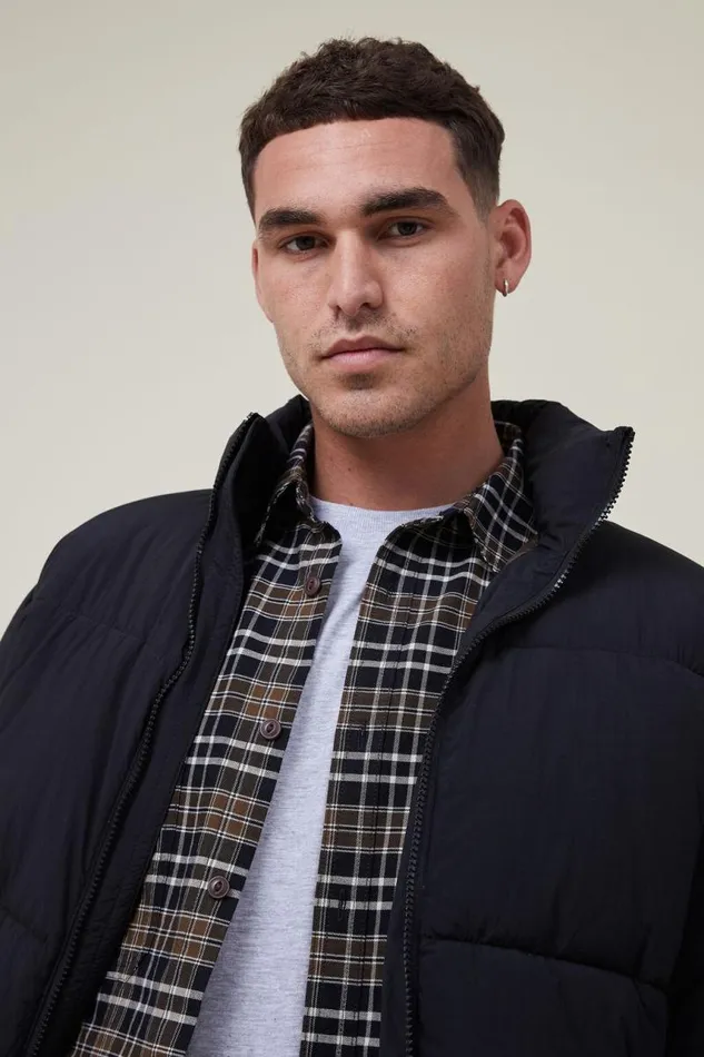 Cotton On Jackets Recycled Puffer Jacket Black 8211 Men Cotton On Jackets Recycled Puffer Jacket Black 8211 Men