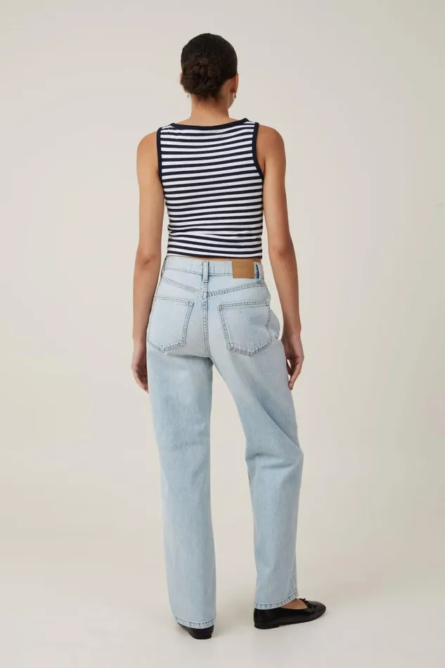 Cotton On Jeans Loose Straight Jean Pearl Blue 8211 Women Cotton On Jeans Loose Straight Jean Pearl Blue 8211 Women