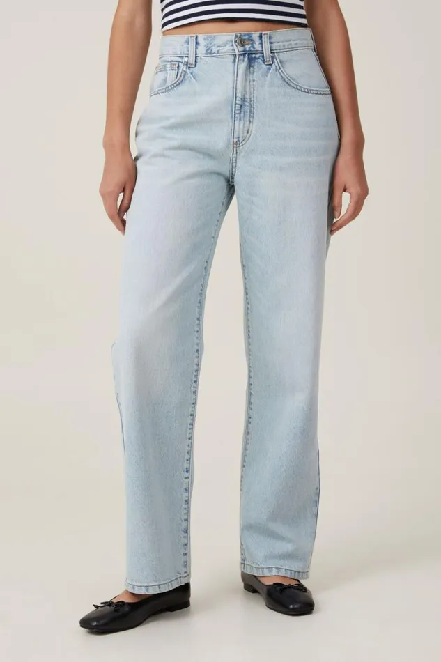 Cotton On Jeans Loose Straight Jean Pearl Blue 8211 Women Cotton On Jeans Loose Straight Jean Pearl Blue 8211 Women